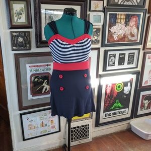 EUC Sourpuss Sailor Cotton Mini-Dress